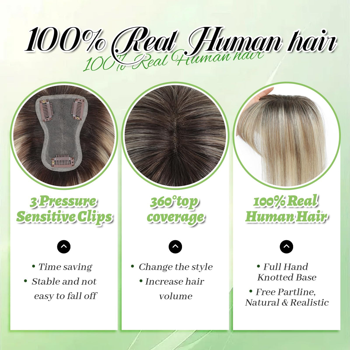 Black and Pretty secure clip system keeps styling in place.