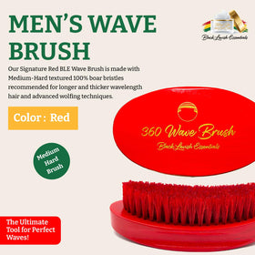 Black Lavish Essentials 360 Wave Brush bristle detail soft emphasizes gentle follicle guidance