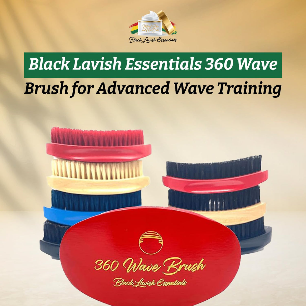 Black Lavish Essentials 360 Wave Brush dry hair use meets daily routine