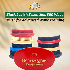 Black Lavish Essentials 360 Wave Brush dry hair use meets daily routine