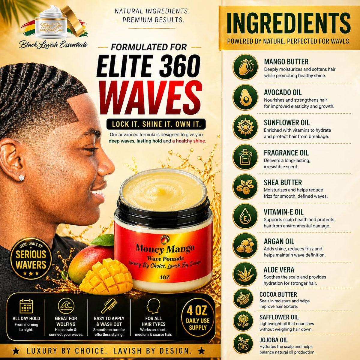 Suitable for all hair textures, from coarse to fine, with lasting definition.
