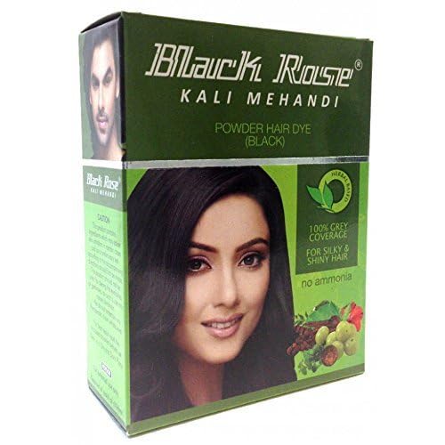 Black Rose Kali Mehandi henna sachets for herbal hair color and conditioning