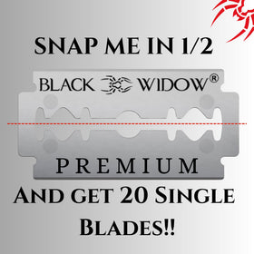 Black Widow with 1-5 mm blade exposure for crisp lines