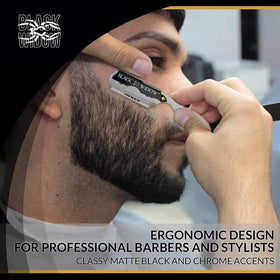 Balanced 2-6 oz razor reduces wrist fatigue during long grooming sessions