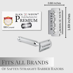 BLACK WIDOW blades suitable for any skin type and beard style