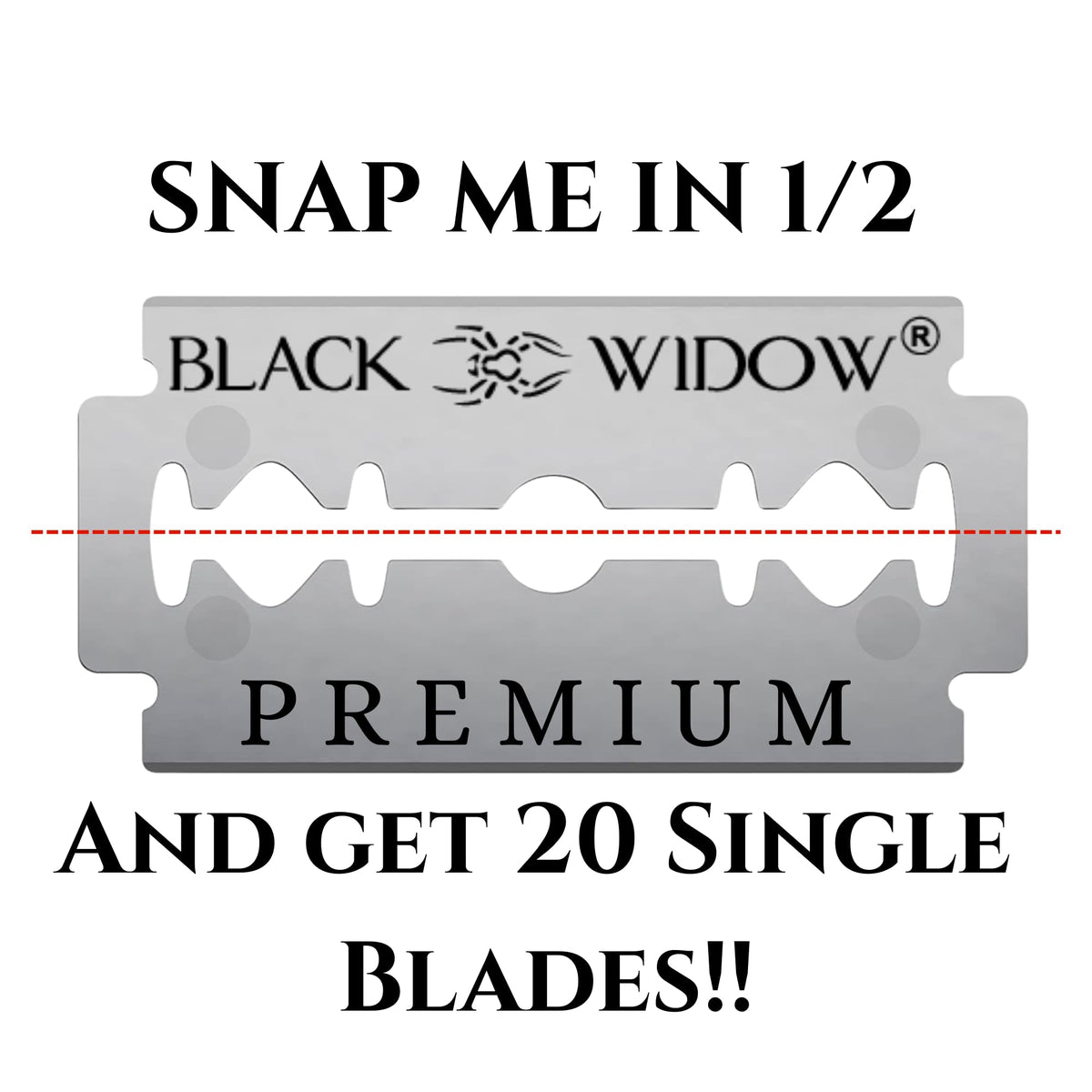 Black Widow ultra-balanced ergonomics enable smooth controlled shaves