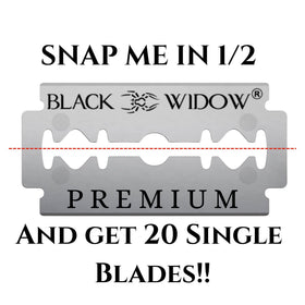 Black Widow ultra-balanced ergonomics enable smooth controlled shaves