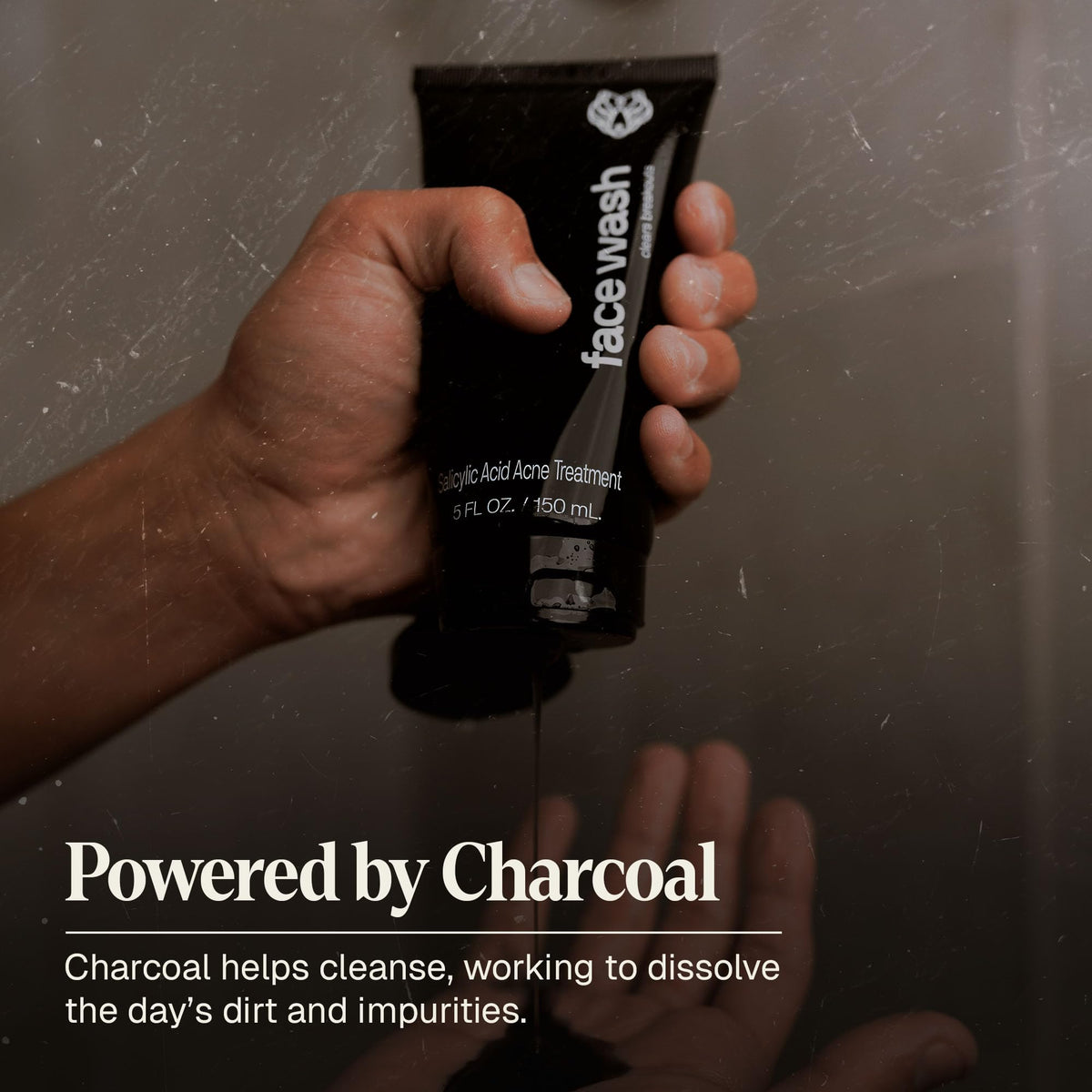 Bottle label of Black Wolf highlights cruelty-free and paraben-free ingredients.