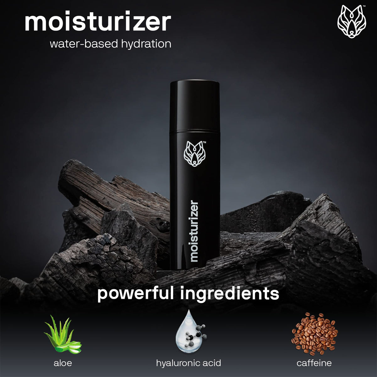 Black Wolf hyaluronic acid ingredient preview emphasizes deep hydration without heaviness