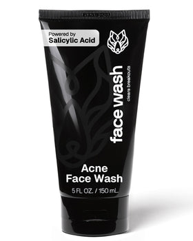 Black Wolf salicylic acid face wash bottle for daily cleansing and oil control.