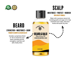Blackmane Bald Head Oil application demonstrates quick absorption and soothing feel.
