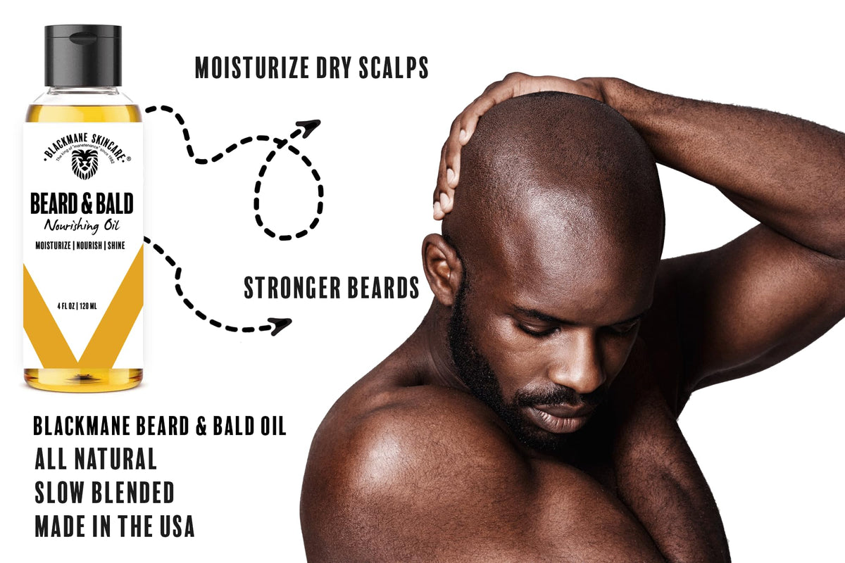 Blackmane Beard Oil bottle highlights premium oils for beard softness.