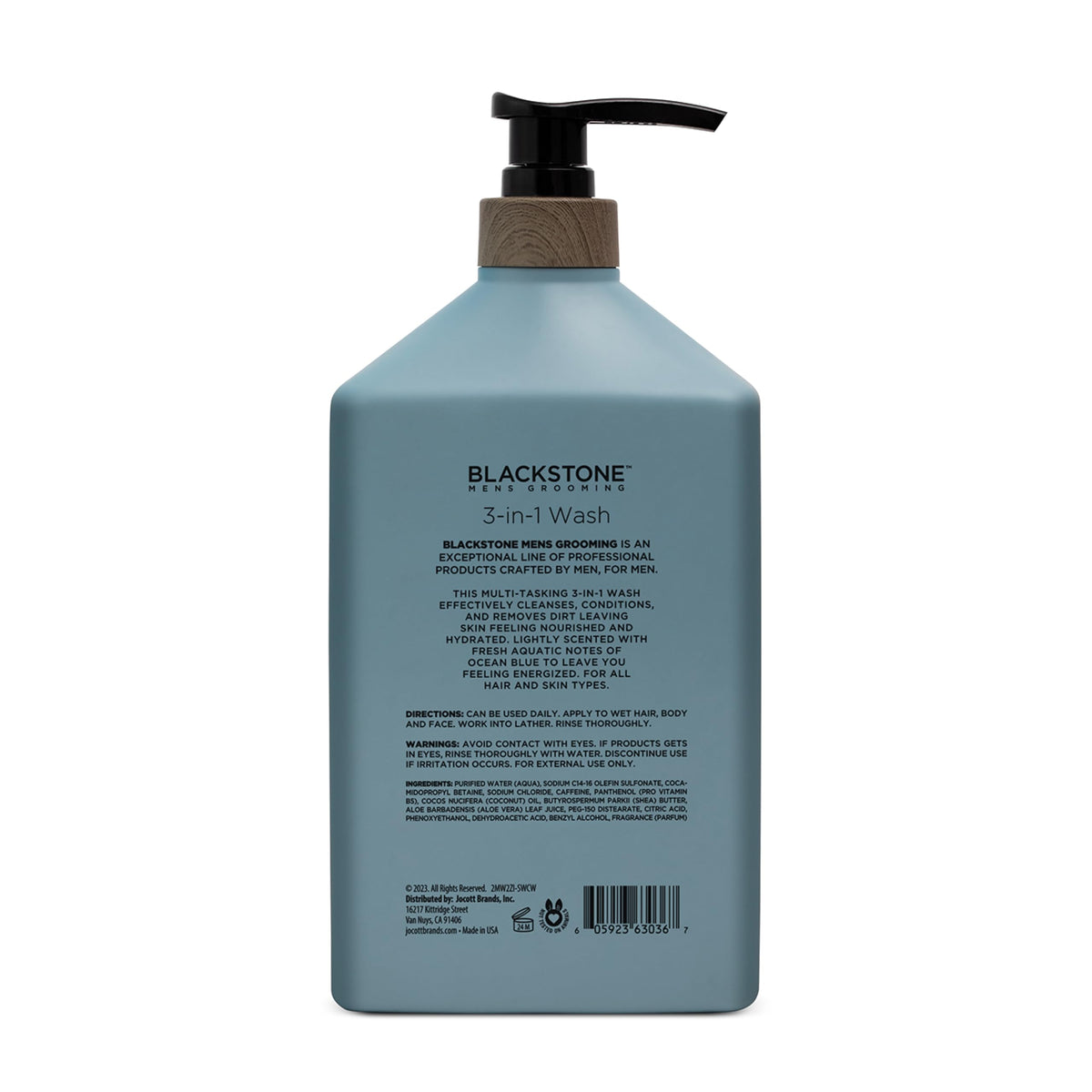 Foamy lather from Blackstone 3-in-1 wash for daily cleansing.