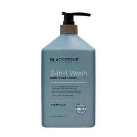 Man using Blackstone 3-in-1 wash in the shower.