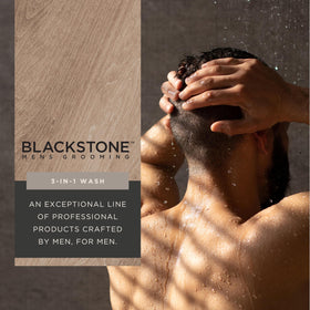Blackstone Sea & Surf 3-in-1 hair, face, and body cleanse for all-over freshness.