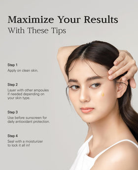 BLANC DUBU Nuborn Cell Idebenone Ampoule delivers dewy, lightweight finish on skin