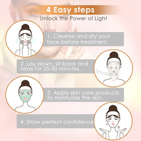 Blanight Photon Skin Mask worn for comfortable at-home treatment.