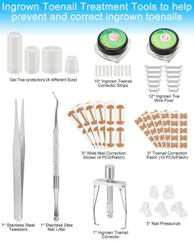 BLATOWN ingrown toenail corrector tool set enables precise nail angle adjustment.