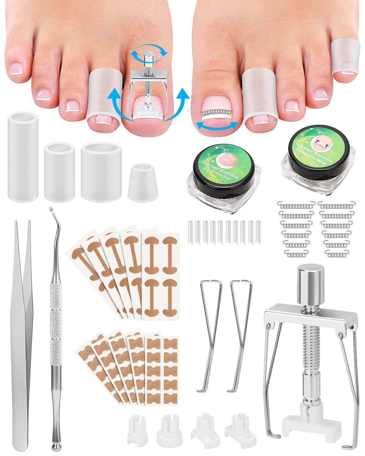 BLATOWN ingrown toenail kit cover keeps tools organized for easy setup.