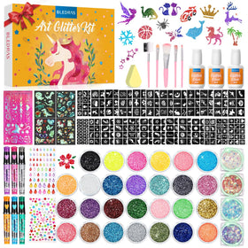 Bledras glitter tattoo kit pen set for precise color application on kids.