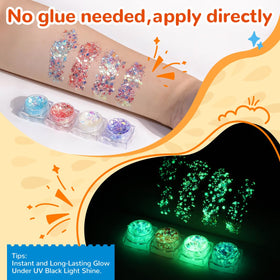Bledras glitter tattoo kit stencils with 178 designs for easy body art.