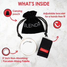 Blendii wearable workspace tray ideal for on location sessions