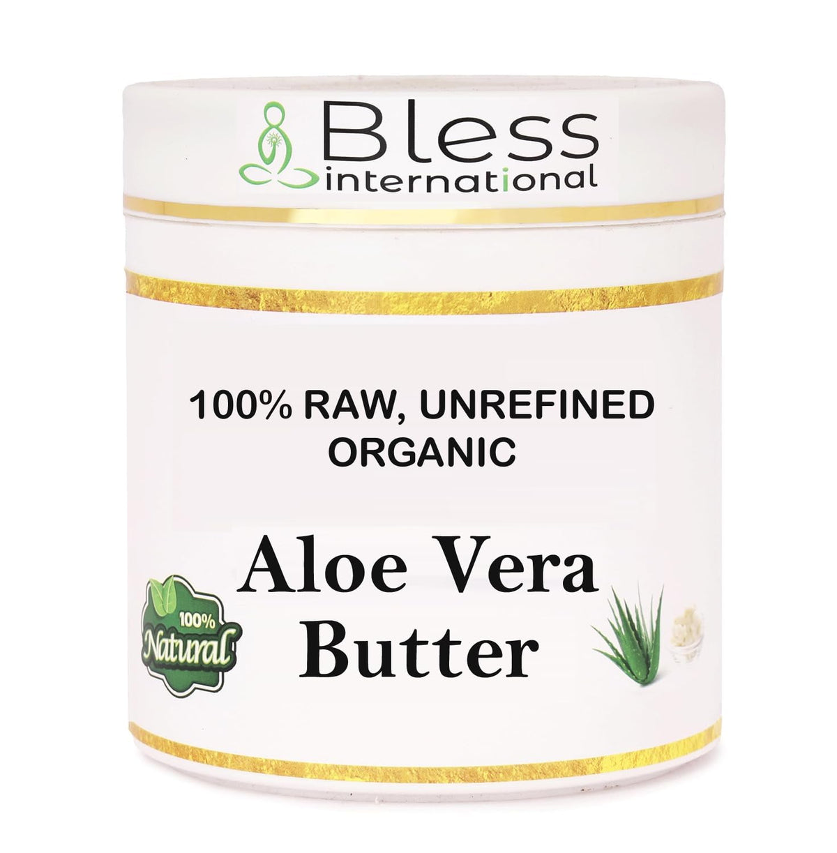 Bless International Aloe Vera Butter jar closeup for pure skin hydration