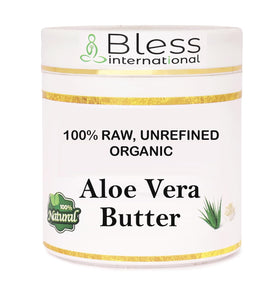 Bless International Aloe Vera Butter jar closeup for pure skin hydration