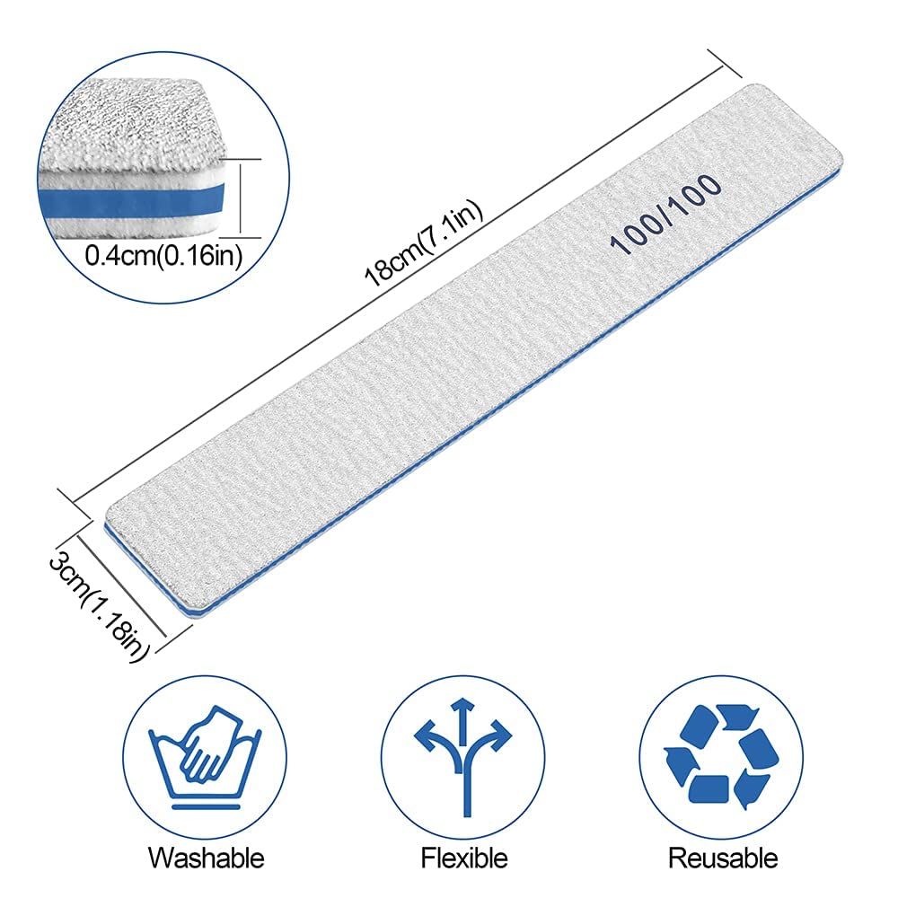 BLESWIN 100/100 grit nail files for acrylic and gel removal.