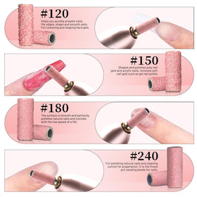 BLESWIN 180 grit sanding band, smooth surface for natural nails.