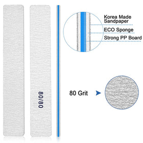 BLESWIN double-sided nail files for efficient filing and easy cleaning after use.