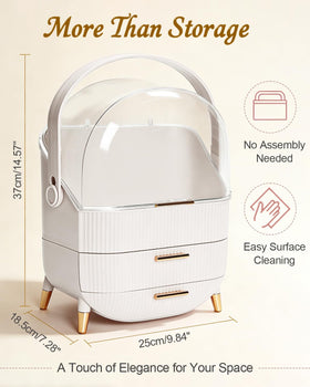 Bleutty durable construction ensures long lasting use on vanity or travel.