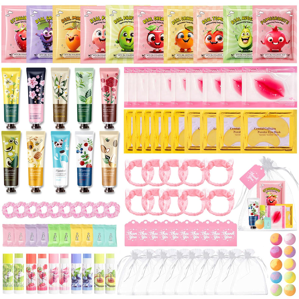 BliBling spa party supplies pack for coordinated girls' spa night.
