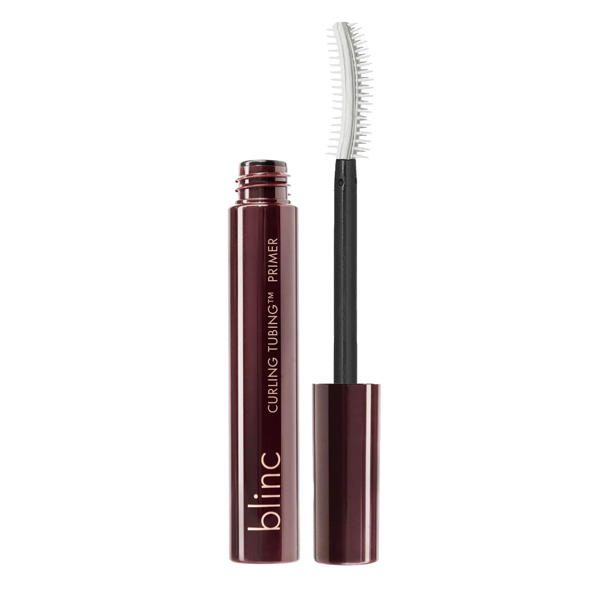 Blinc Curling Tubing Lash Primer bottle with weightless hold and clean formula.