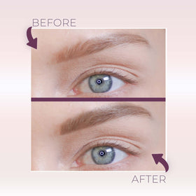 Blinc Eyebrow Mousse natural shade swatch on skin.