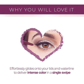 blinc Eyeliner Pencil gel glide allows smooth, even color in one swipe.