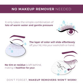 Smudge-proof wear test demonstrates durable eyeliner across lash line