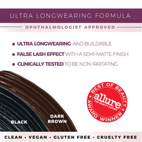 Blinc UltraVolume lashes close-up demonstrates full fluffy, natural matte look.