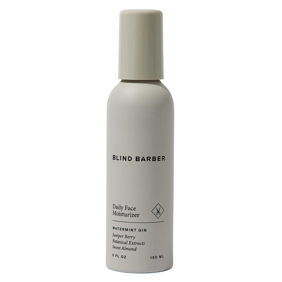 Blind Barber Daily Face Moisturizer bottle front for daily hydration and balanced skin
