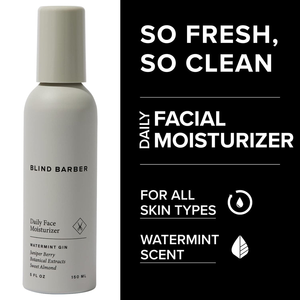 Blind Barber Daily Face Moisturizer texture close-up showing creamy formula for smooth absorption