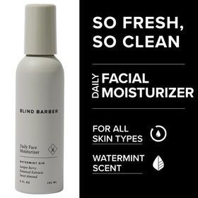 Blind Barber Daily Face Moisturizer texture close-up showing creamy formula for smooth absorption