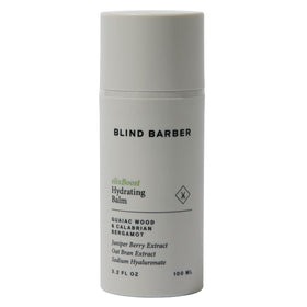 Blind Barber elixBoost Hydrating Balm bottle-front for daily moisturization.