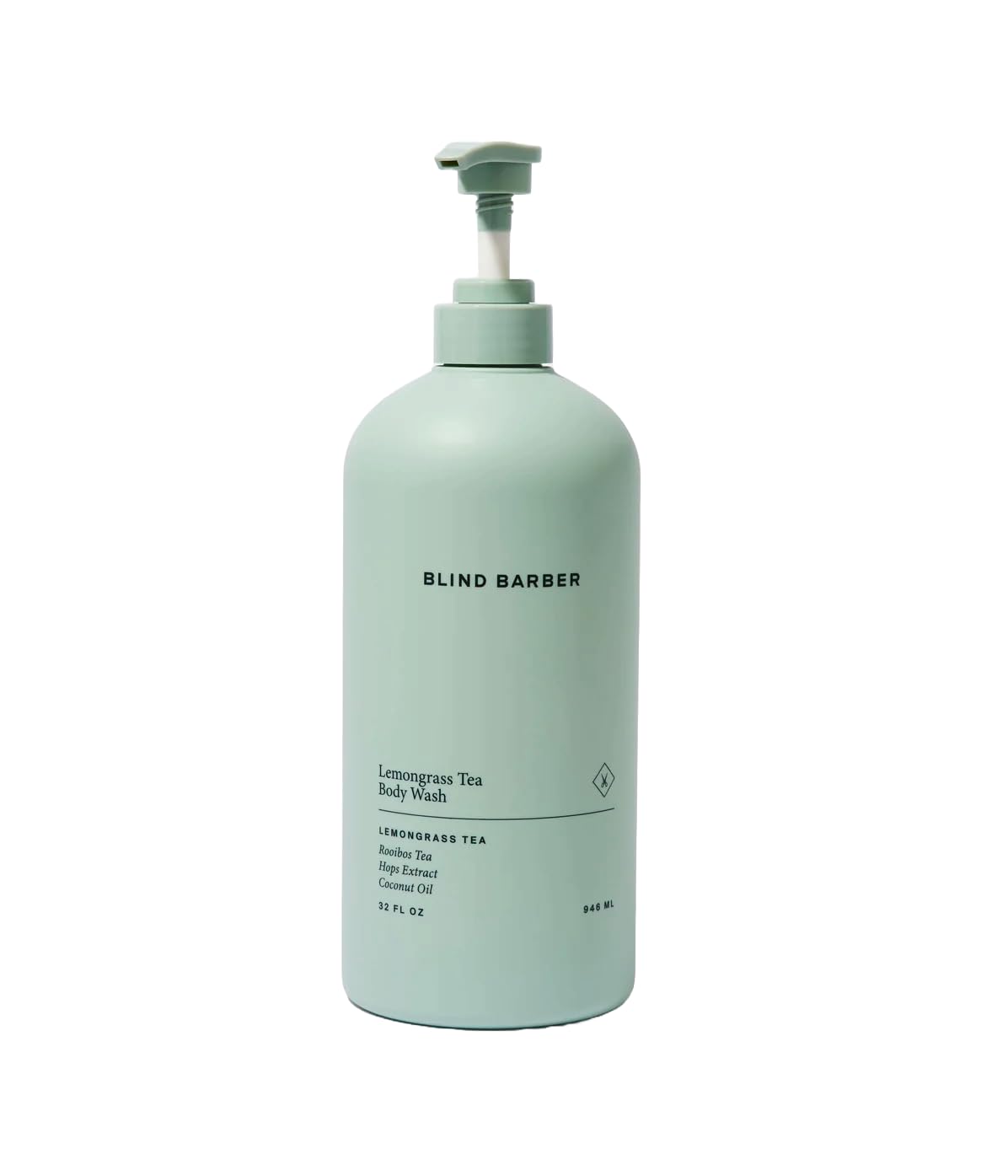 Blind Barber Lemongrass Tea Shower Gel bottle front view highlighting sulfate-free daily cleansing