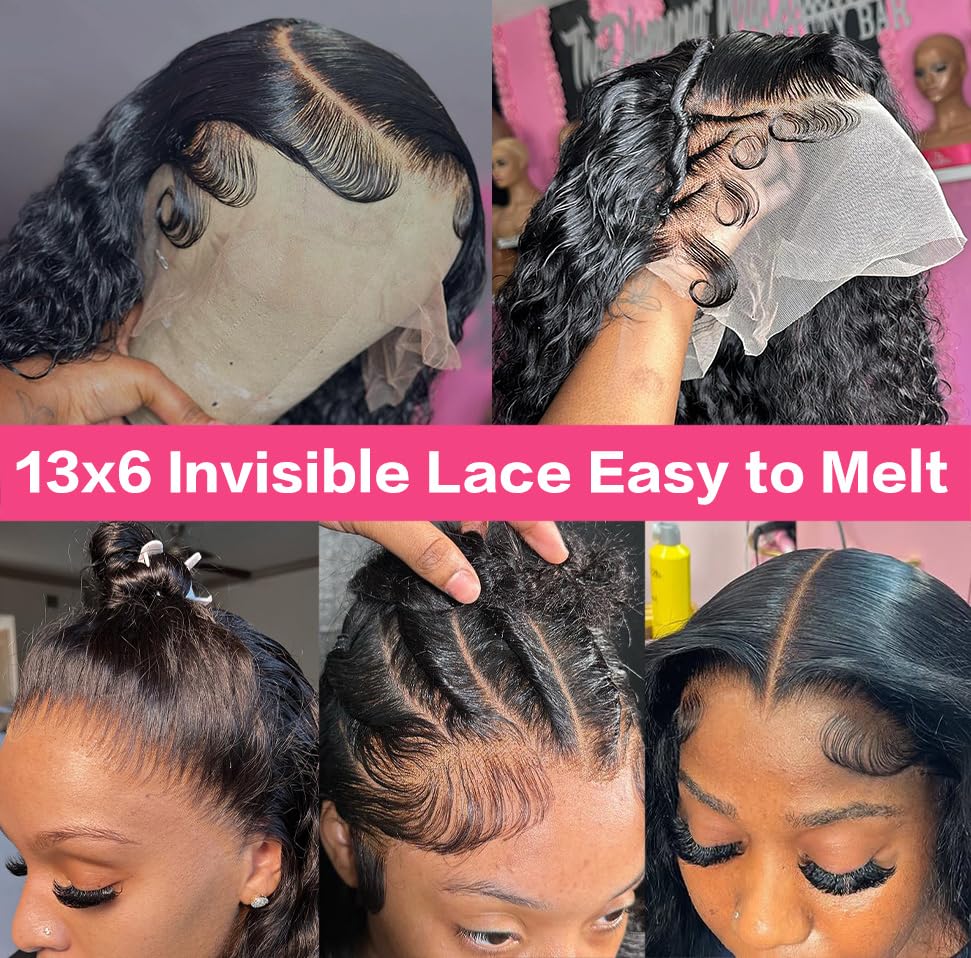 Bling Hair Princess transparent lace front blends with skin tone seamlessly