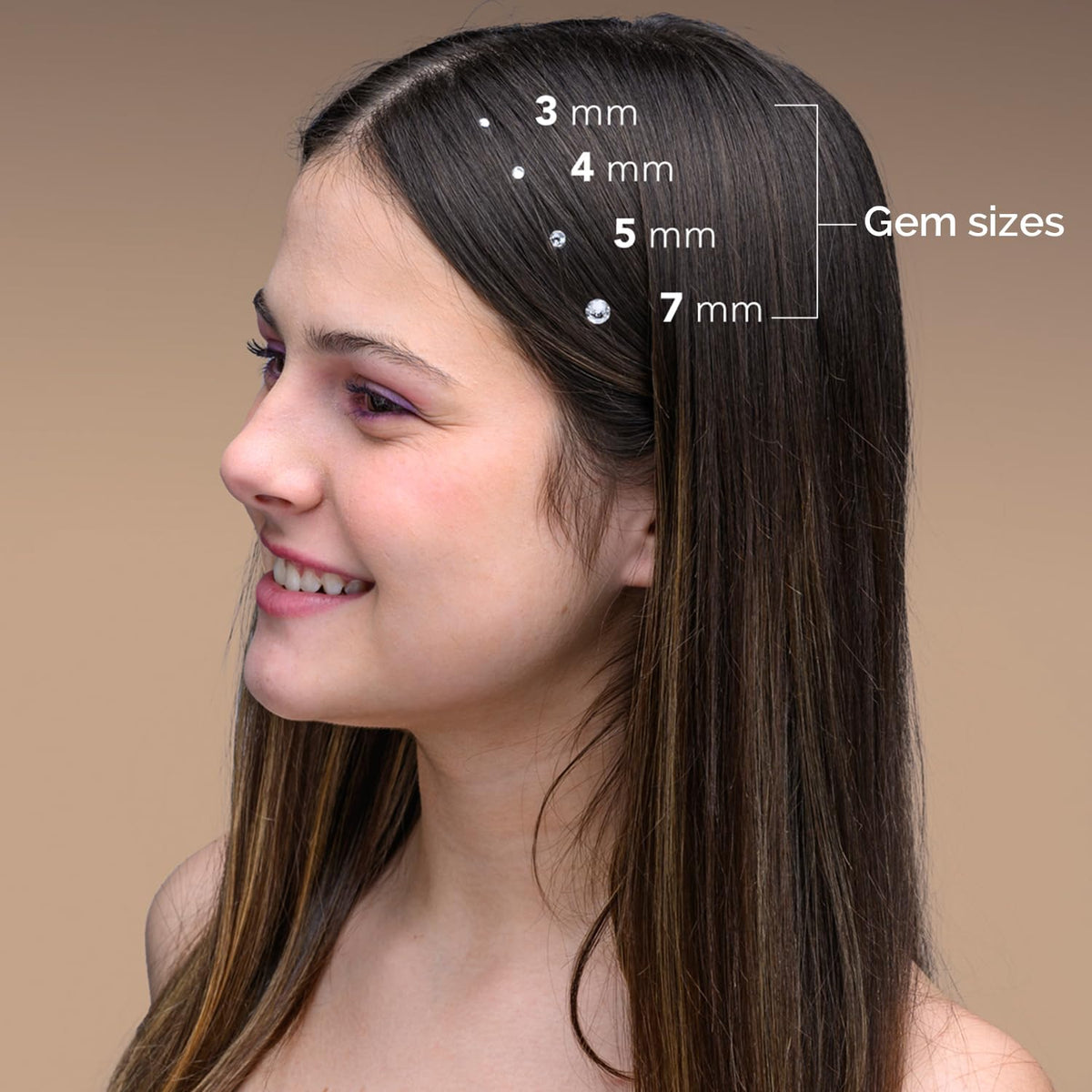 Blinger Shimmer Set adhesive shown; hair-safe option for creative styling.
