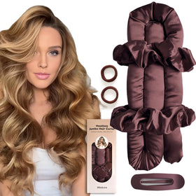 BLINKEEN jumbo heatless curl headband creating voluminous overnight curls