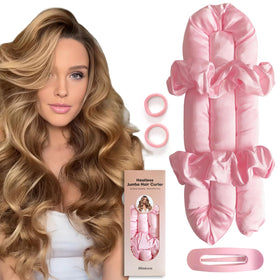 BLINKEEN jumbo heatless curler rod for overnight, effortless volume and defined curls.