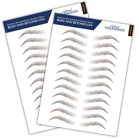 Bliss and Beyond eyebrow stickers: two sheets of natural-looking brows for daily wear.