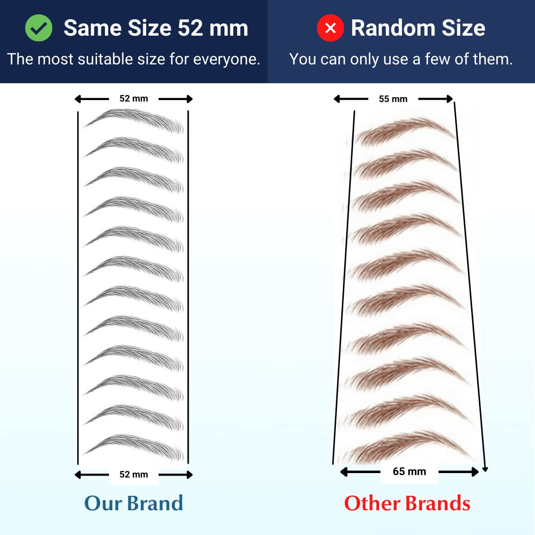 Bliss and Beyond USA natural Las Vegas black brow sticker blends with hair color