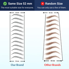 Bliss and Beyond USA natural Las Vegas black brow sticker blends with hair color